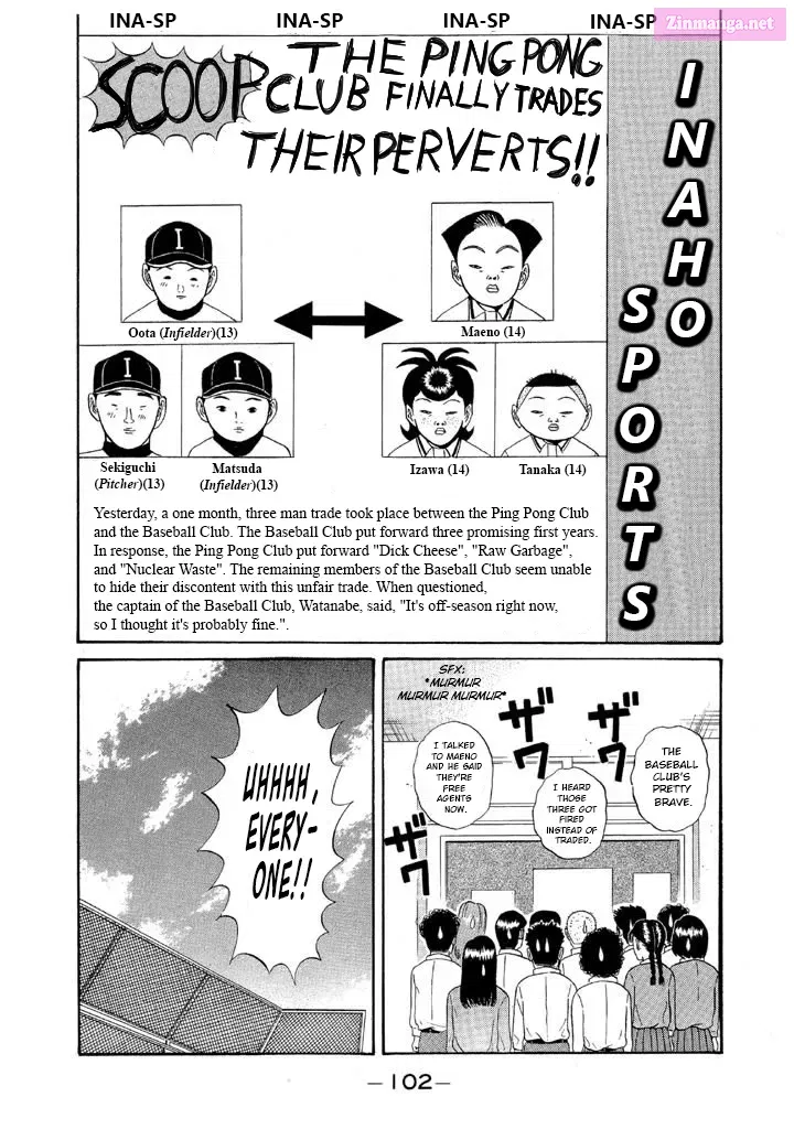 Go! Ina Junior High Ping-Pong Club Kainu Manga Chapter 111 Page 10