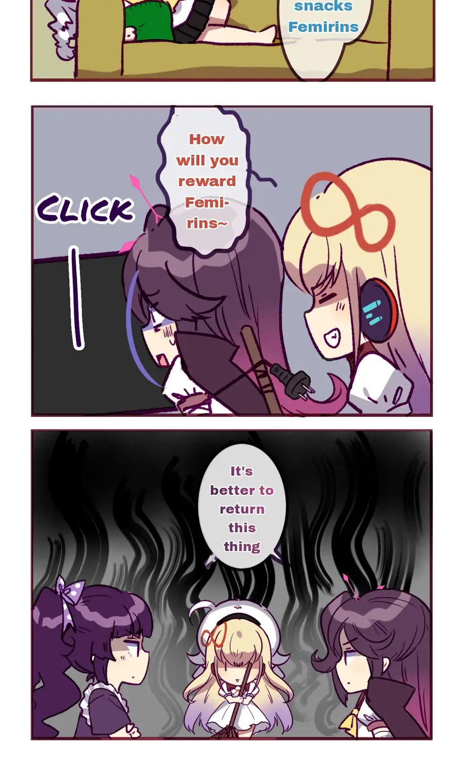 Houkai Gakuen 4-Koma Kainu Manga Chapter 310 Page 8