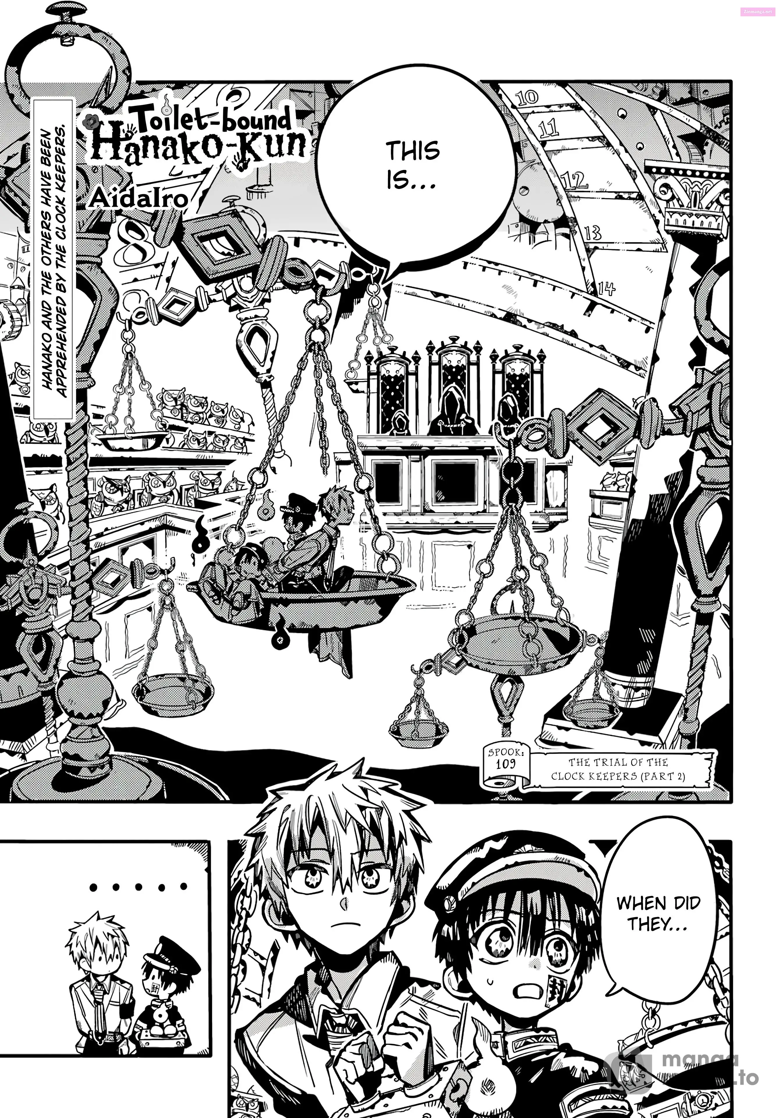Toilet-bound Hanako-kun Kainu Manga Chapter 109 Page 1