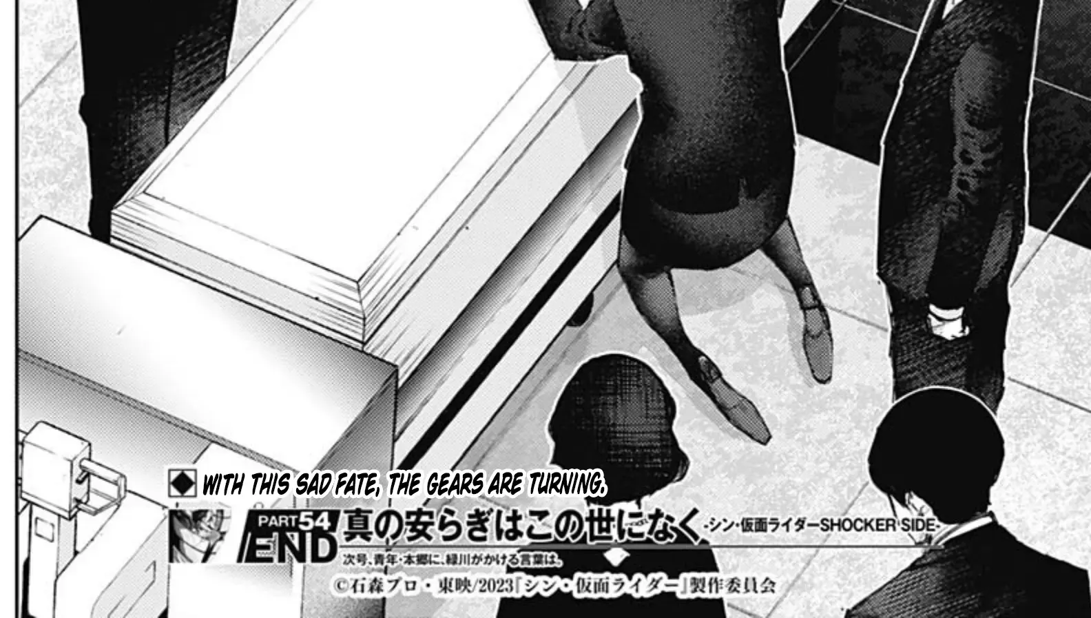 There is no true peace in this world -Shin Kamen Rider SHOCKER SIDE- Kainu Manga Chapter 54 Page 36