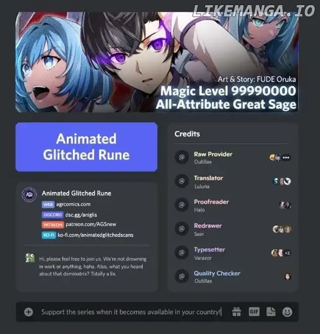 Magic Level 99990000 All-Attribute Great Sage Kainu Manga Chapter 86 Page 1