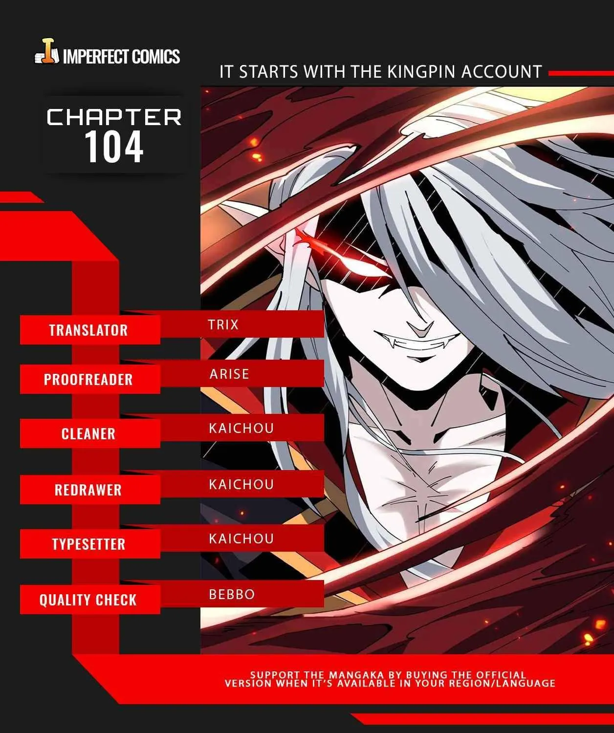 It Starts with a kingpin account Kainu Manga Chapter 104 Page 1