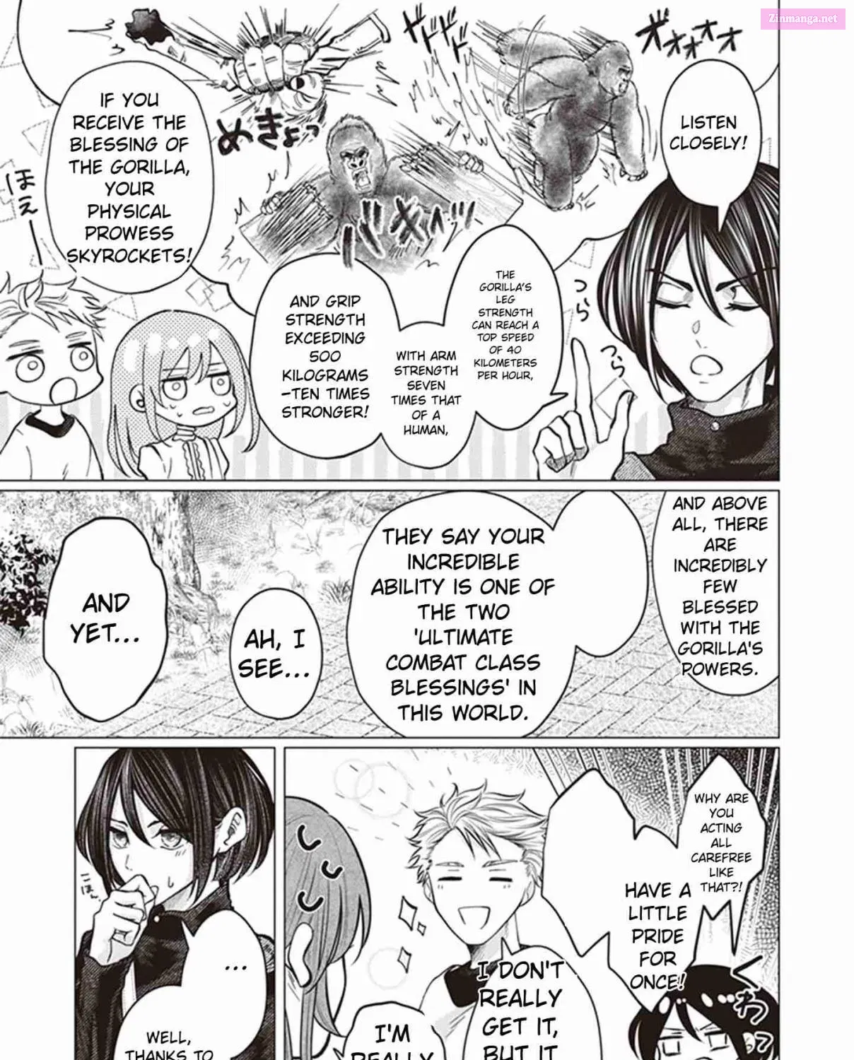 The young lady, who was blessed by the Gorilla God, is adored in the Royal Knight Order Kainu Manga Chapter 3 Page 37