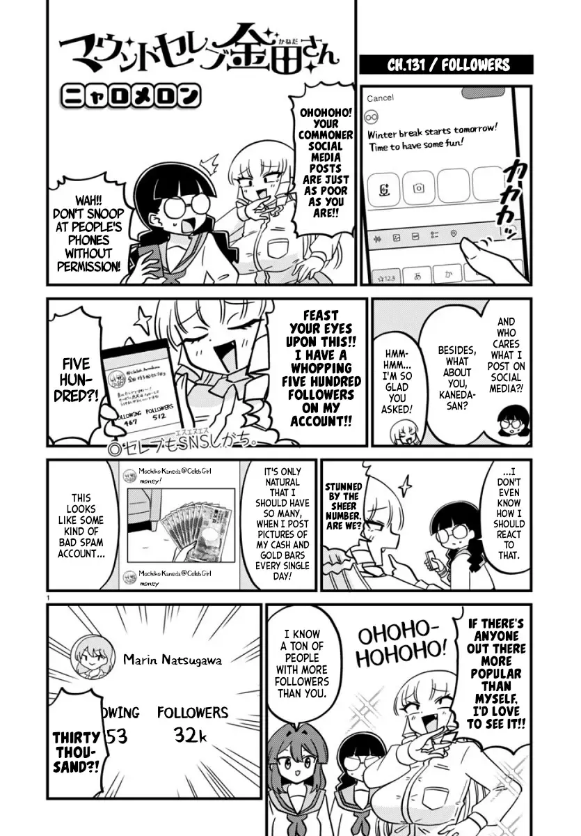 Mount Celeb Kaneda-san Kainu Manga Chapter 131 Page 1