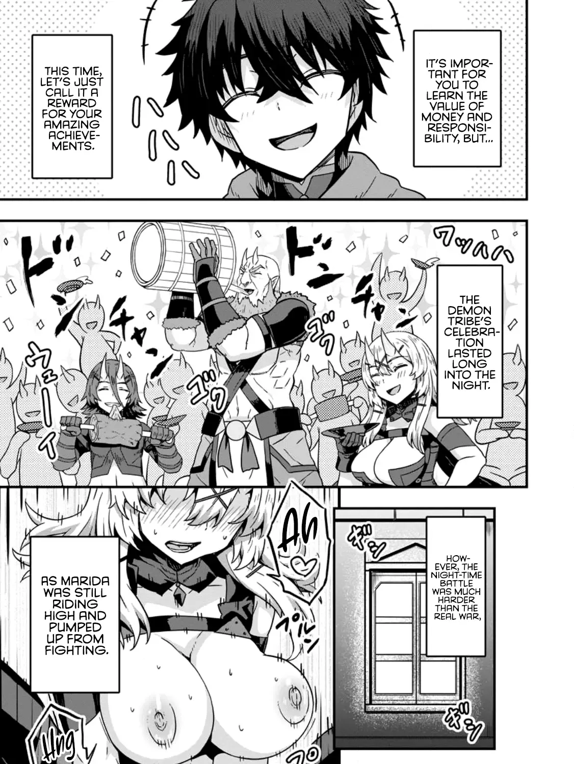 Isekai Saikyou No Yome Desu Ga, Yoru No Tatakai Wa Ore No Hou Ga Tsuyoi You Desu ~Chiryaku O Ikashite Nariagaru Harem Senki~ Kainu Manga Chapter 7 Page 13