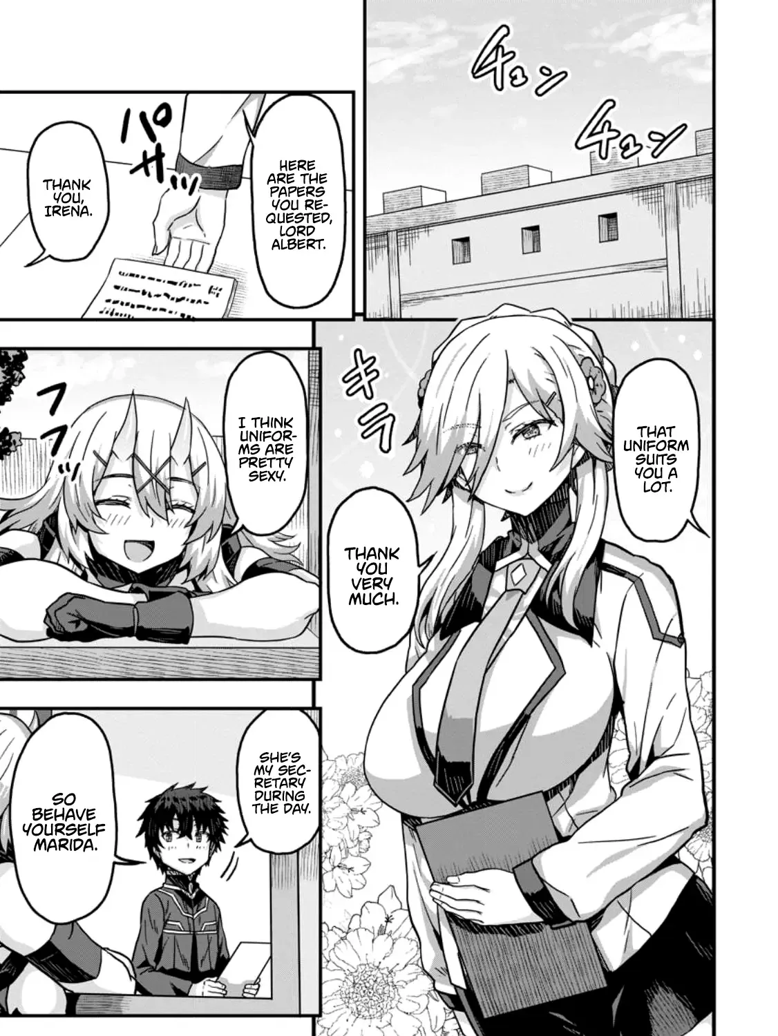 Isekai Saikyou No Yome Desu Ga, Yoru No Tatakai Wa Ore No Hou Ga Tsuyoi You Desu ~Chiryaku O Ikashite Nariagaru Harem Senki~ Kainu Manga Chapter 4 Page 53