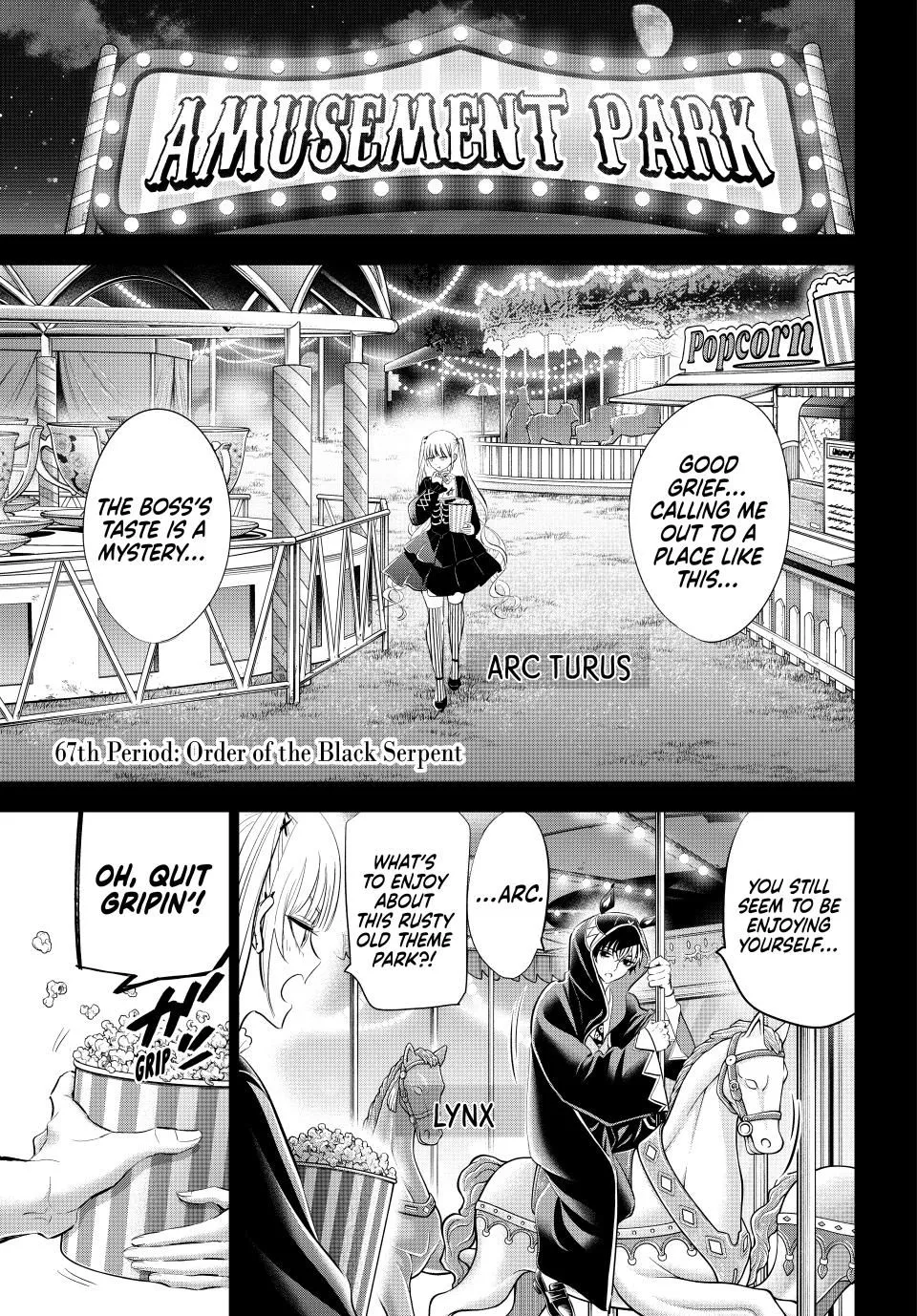 Kuroneko To Majo No Kyoushitsu Kainu Manga Chapter 67 Page 1