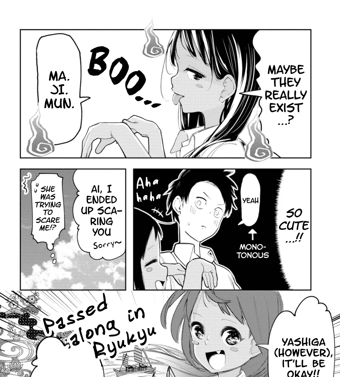 Okinawa de Suki ni Natta Ko ga Hougen Sugite Tsura Sugiru Kainu Manga Chapter 14 Page 7