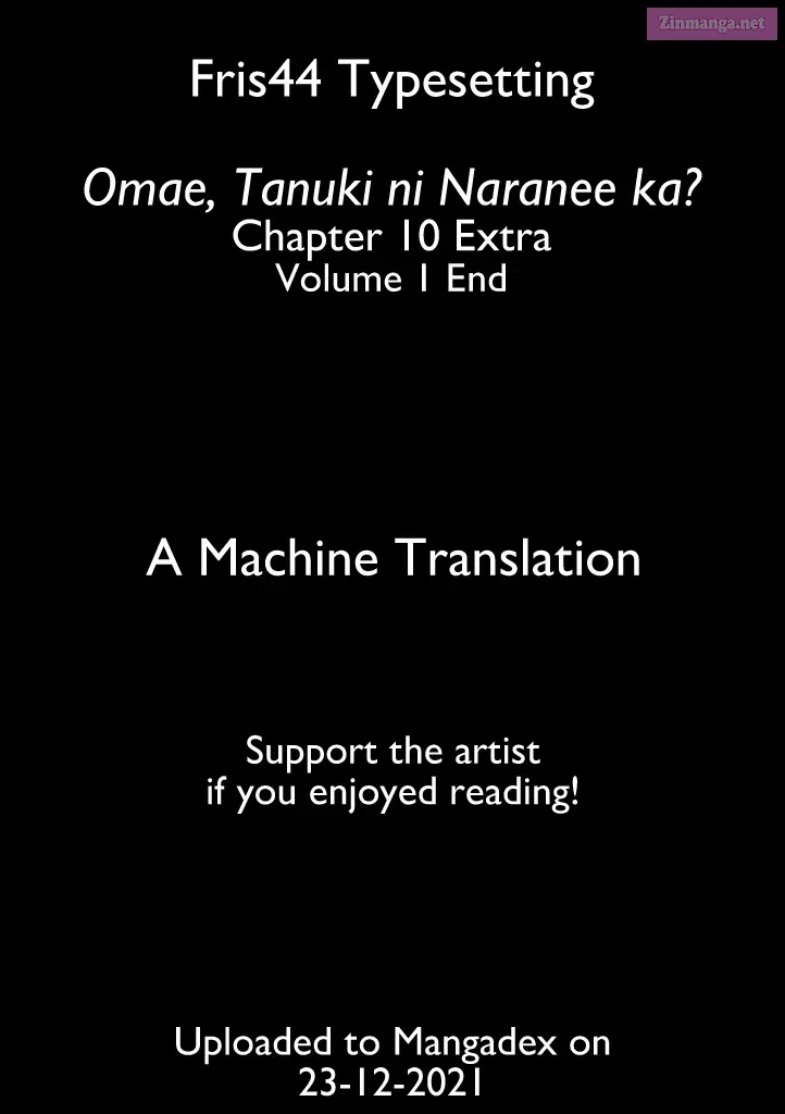 Omae, Tanuki Ni Naranee Ka? Kainu Manga Chapter 10.5 Page 1