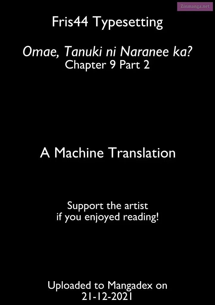 Omae, Tanuki Ni Naranee Ka? Kainu Manga Chapter 9.2 Page 1