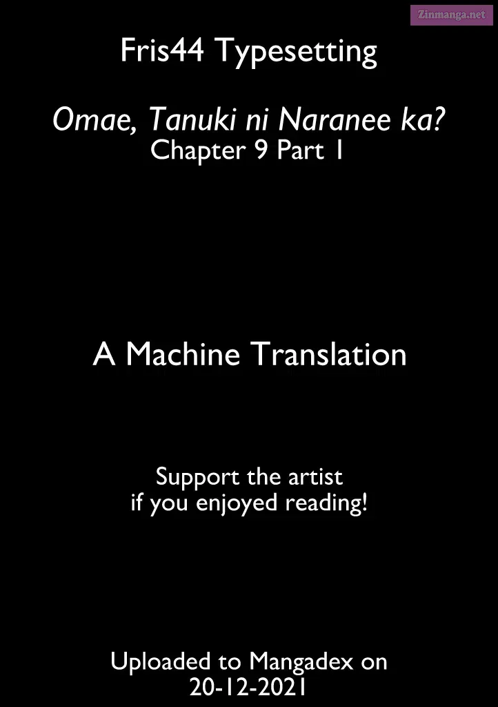Omae, Tanuki Ni Naranee Ka? Kainu Manga Chapter 9.1 Page 1