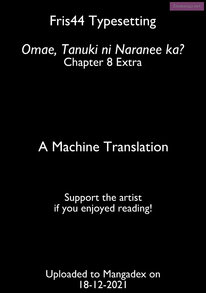 Omae, Tanuki Ni Naranee Ka? Kainu Manga Chapter 8.5 Page 1