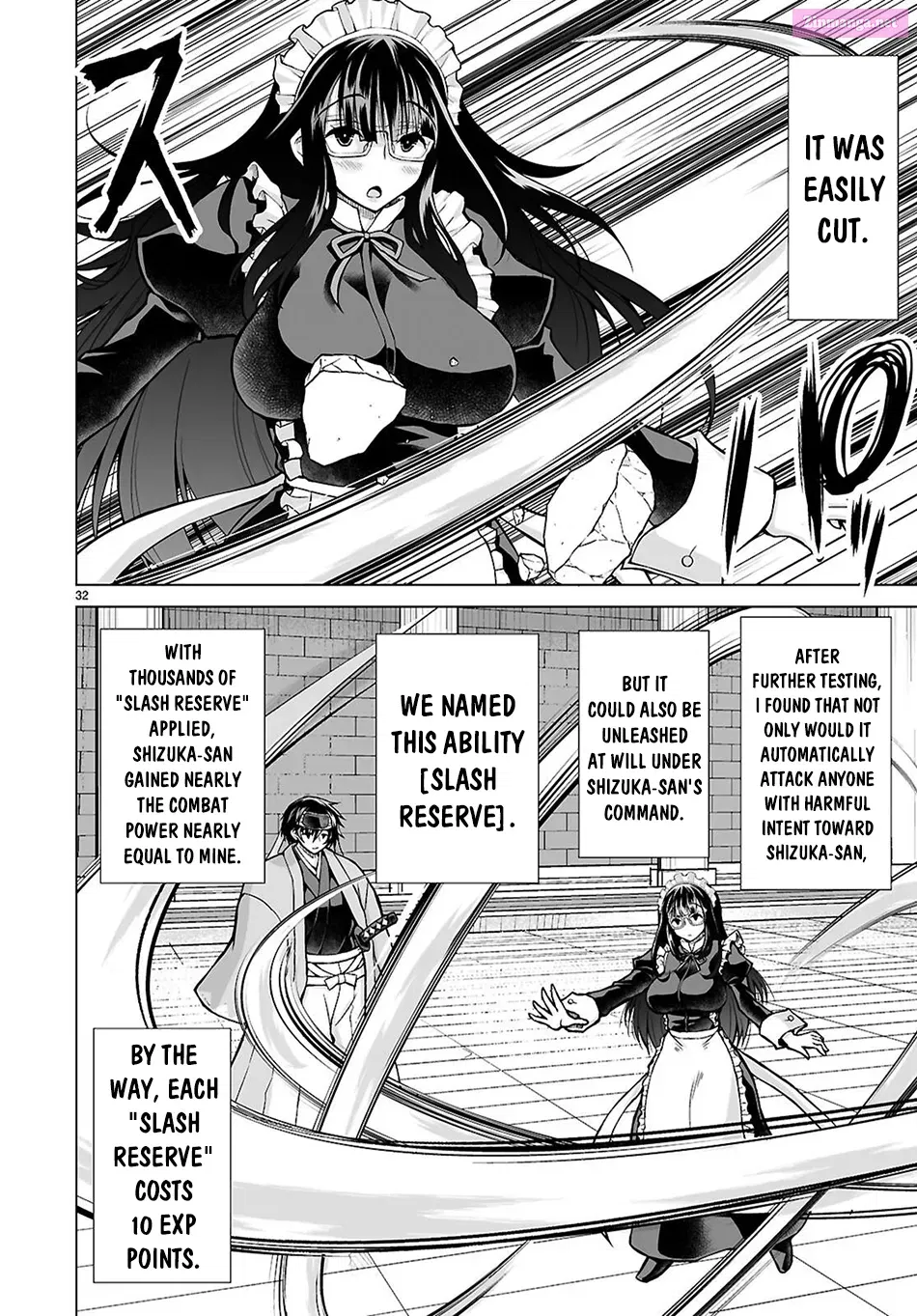 Isekai ni Shoukan Saretan Dakedo, Nandemo Kireteshimau Kennou o Teni Ireta node Easy Mode Deshita Kainu Manga Chapter 12 Page 32
