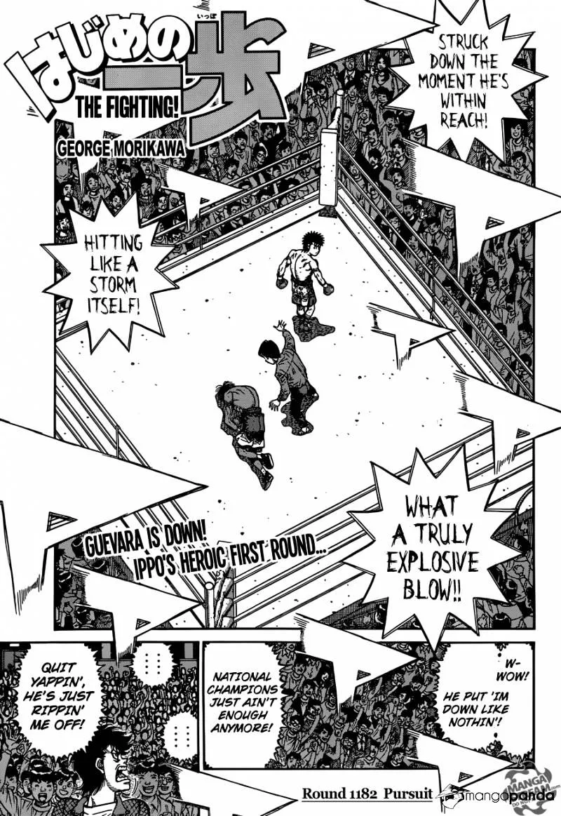 Hajime No Ippo Kainu Manga Chapter 1182 Page 1