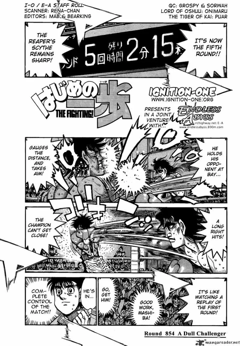 Hajime No Ippo Kainu Manga Chapter 854 Page 1