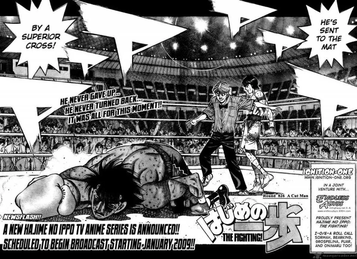 Hajime No Ippo Kainu Manga Chapter 826 Page 2