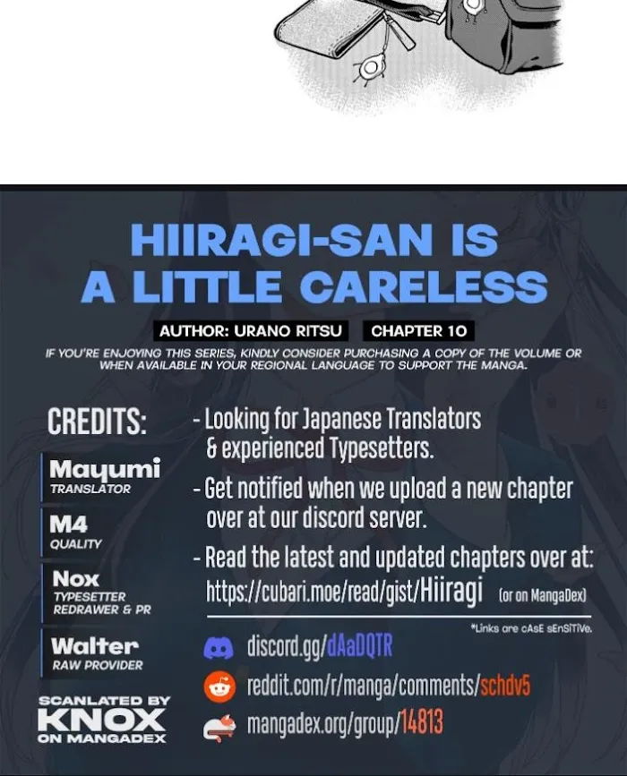 Hiiragi-San Is A Little Careless Kainu Manga Chapter 10 Page 10