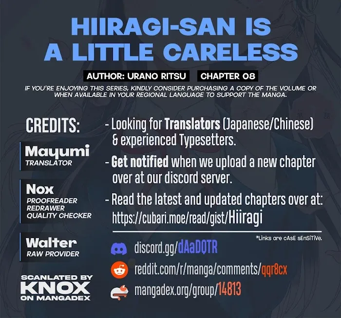 Hiiragi-San Is A Little Careless Kainu Manga Chapter 8 Page 15