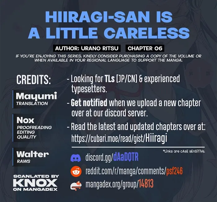 Hiiragi-San Is A Little Careless Kainu Manga Chapter 6 Page 11