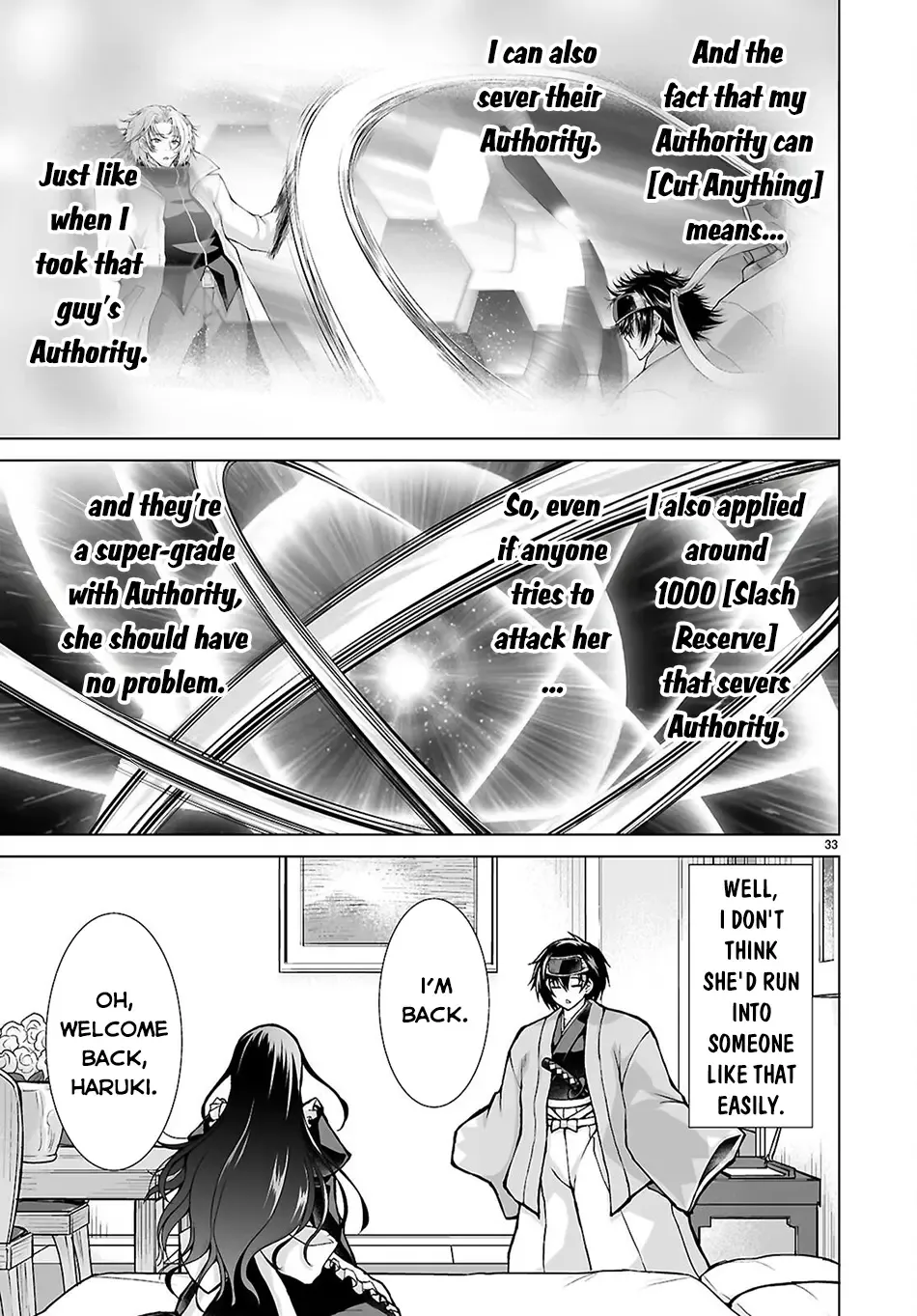 Isekai Ni Shoukan Saretan Dakedo, Nandemo Kireteshimau Kennou Wo Teni Ireta Node Easy Mode Deshita Kainu Manga Chapter 12 Page 33