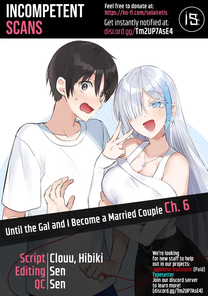 Until the Gal and I Become a Married Couple Kainu Manga Chapter 6 Page 1